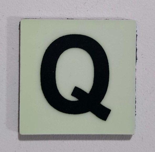 Glow in dark Number Q sign The Liberty Line Glow in dark Number Q sign The Liberty Line