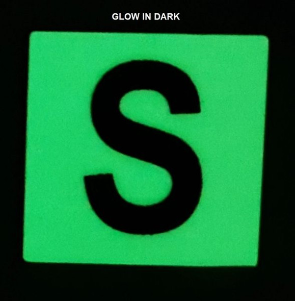 Glow in dark Number S SIGNAGE The Liberty Line Glow in dark Number S SIGNAGE The Liberty Line