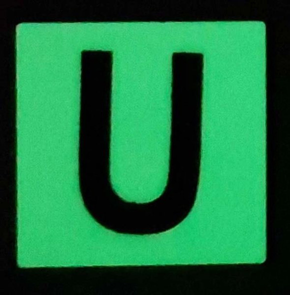 Glow in dark Number U SIGNAGE The Liberty Line Glow in dark Number U SIGNAGE The Liberty Line