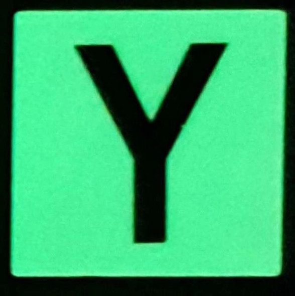 Glow in dark Number Y SIGNAGE The Liberty Line Glow in dark Number Y SIGNAGE The Liberty Line