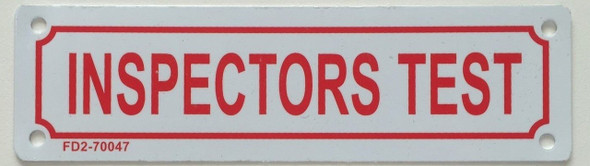 INSPECTORS TEST   Sign INSPECTORS TEST   Sign