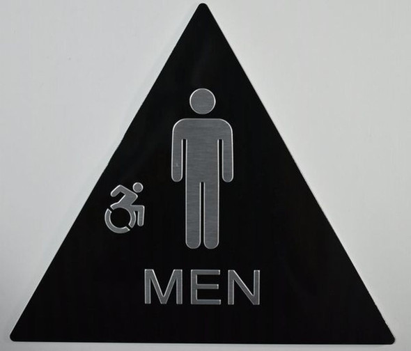 CA Men Restroom accessible Sign-Braille SIGNAGE with Raised Tactile Graphics and Letters CA Men Restroom accessible Sign-Braille SIGNAGE with Raised Tactile Graphics and Letters