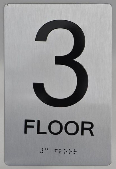 3rd Floor Sign-Tactile Signs 3rd Floor Sign-Tactile Signs