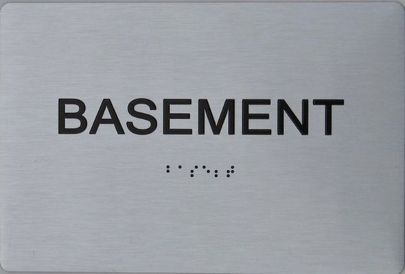 Basement Floor Number Sign-Tactile Signs Basement Floor Number Sign-Tactile Signs