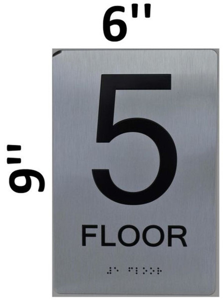 5th Floor Sign-Tactile Signs 5th Floor Sign-Tactile Signs