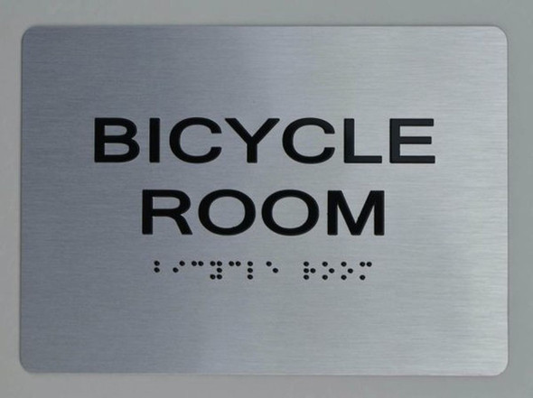 Bicycle Room SIGNAGE Braille SIGNAGE with Raised Tactile Graphics and Letters Bicycle Room SIGNAGE Braille SIGNAGE with Raised Tactile Graphics and Letters