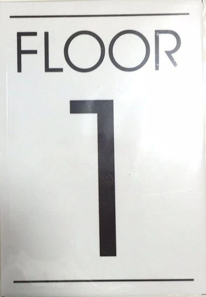 FLOOR NUMBER SIGNAGE WHITE - 1ST FLOOR SIGNAGE FLOOR NUMBER SIGNAGE WHITE - 1ST FLOOR SIGNAGE