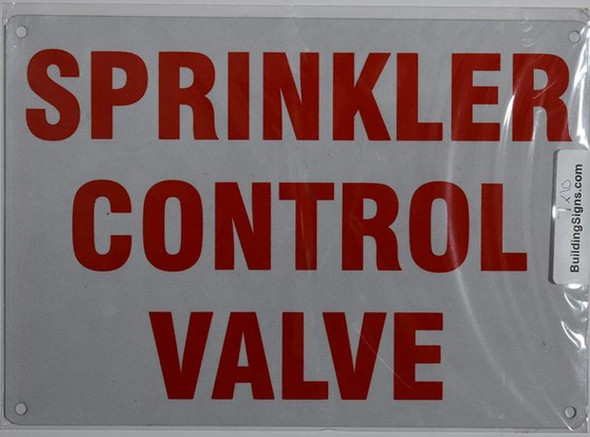 Sprinkler Control Valve Sign Sprinkler Control Valve Sign