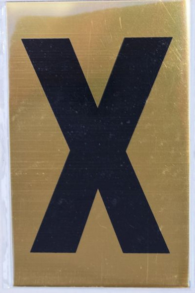 Apartment number sign X Apartment number sign X