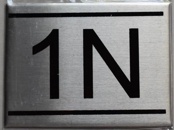 APARTMENT NUMBER Sign1N -BRUSHED ALUMINUM APARTMENT NUMBER Sign1N -BRUSHED ALUMINUM