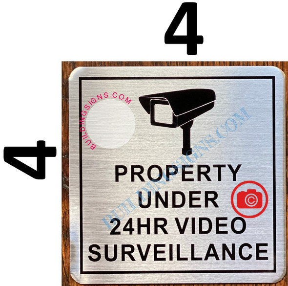 PROPERTY UNDER 24HR VIDEO SURVEILLANCE SIGNAGE