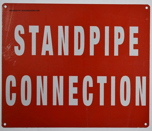 Standpipe Connection Sign Standpipe Connection Sign