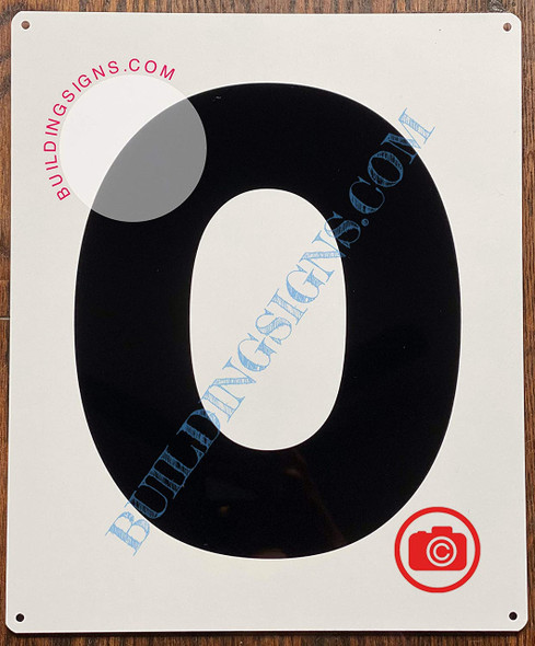 Large Number 0 Sign -Metal SignParking LOT Number Sign Large Number 0 Sign -Metal SignParking LOT Number Sign