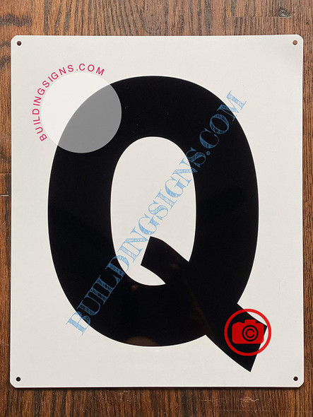 Large Letter Q-Metal SignParking LOT Sign Large Letter Q-Metal SignParking LOT Sign