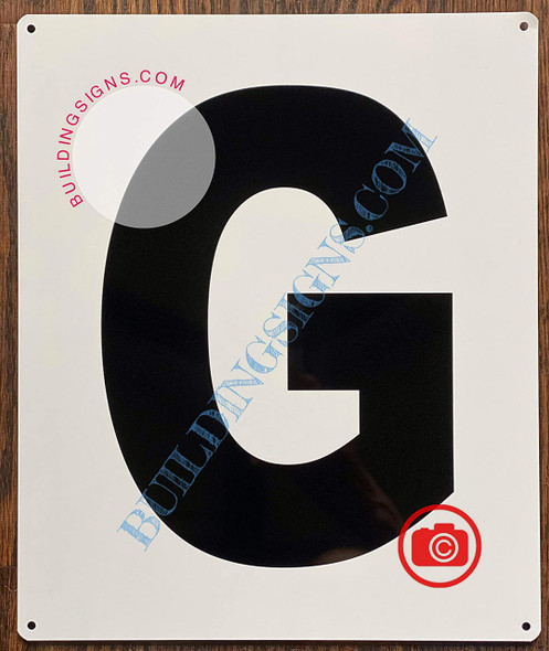 Large Letter G -Metal SignParking LOT SIGNAGE Large Letter G -Metal SignParking LOT SIGNAGE