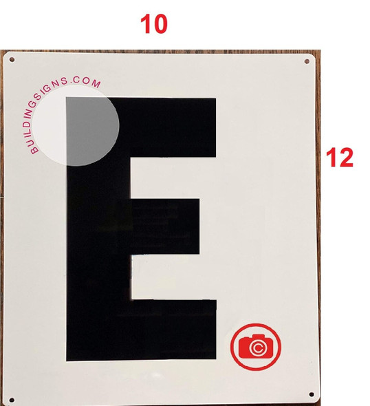 Large Letter E -Metal SignParking LOT SIGNAGE Large Letter E -Metal SignParking LOT SIGNAGE