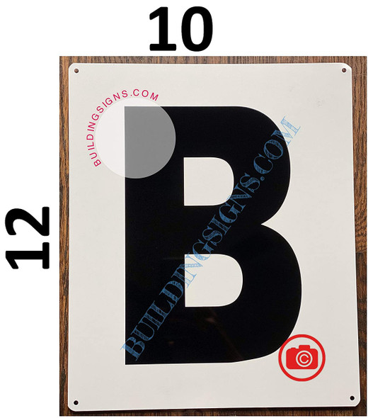 Large Letter B -Metal SignParking LOT SIGNAGE Large Letter B -Metal SignParking LOT SIGNAGE