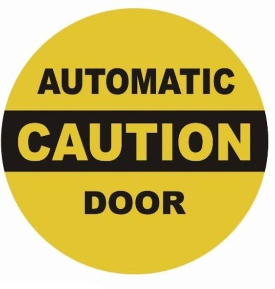 Caution Automatic Door Sticker Caution Automatic Door Sticker