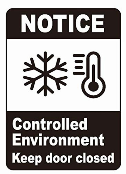 Notice Controlled Enviroment Keep Door Closed Decal Sticker Sign- Double Sided for Window. Notice Controlled Enviroment Keep Door Closed Decal Sticker Sign- Double Sided for Window.