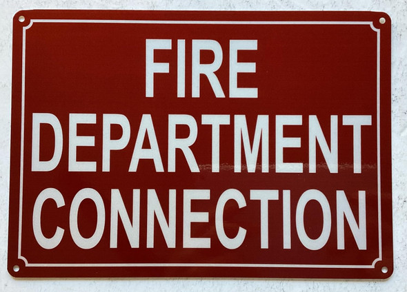 FIRE DEPARTMENT CONNECTION SIGN