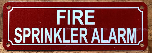 NYC FIRE SPRINKLER ALARM SIGN