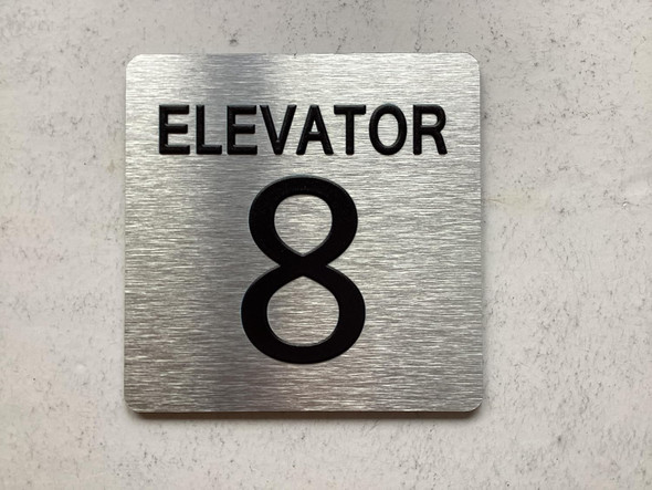 NYC ELEVATOR NUMBER 8 THE PARK AVE LINE SIGN