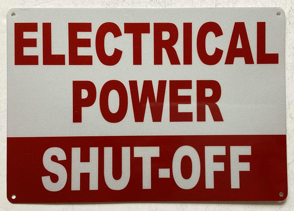NYC ELECTRICAL POWER SHUT-OFF SIGN
