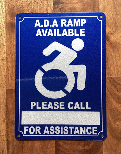 NYC ADA RAMP AVILABLE PLEASE CALL SIGN