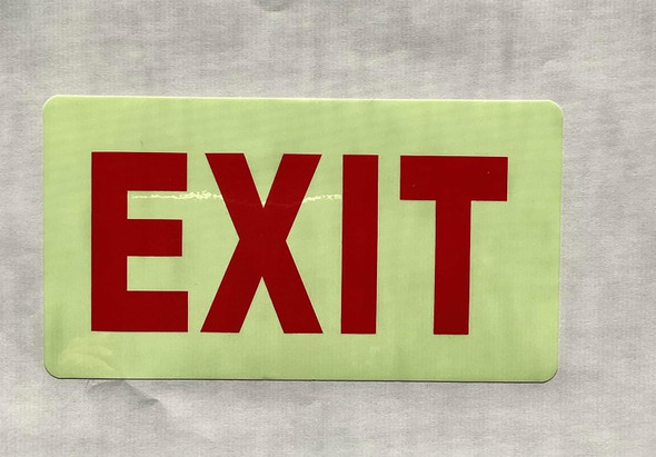 NYC EXIT GLOW IN DARK SIGN