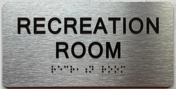 RECREATION ROOM SIGN WITH RAISED LETTERS THE PARK AVE LINE