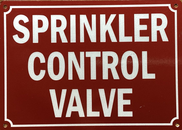 SPRINKLER CONTROL VALVE SIGN