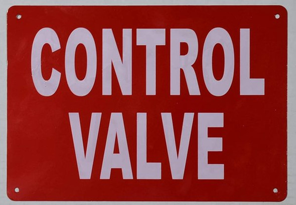 Control Valve Sign Control Valve Sign