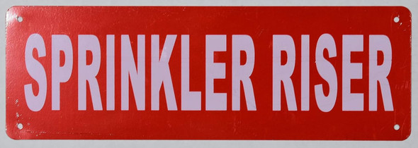 Sprinkler Riser  Sign Sprinkler Riser  Sign