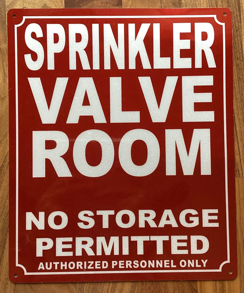 NYC SPRINKLER VALVE ROOM SIGN