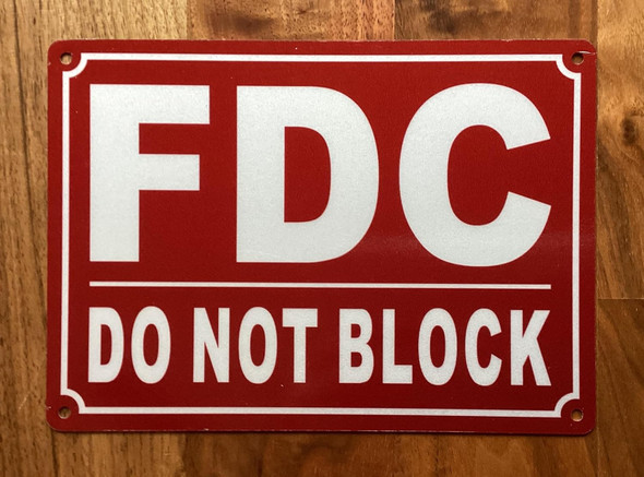 NYC FDC DO NOT BLOCK SIGN