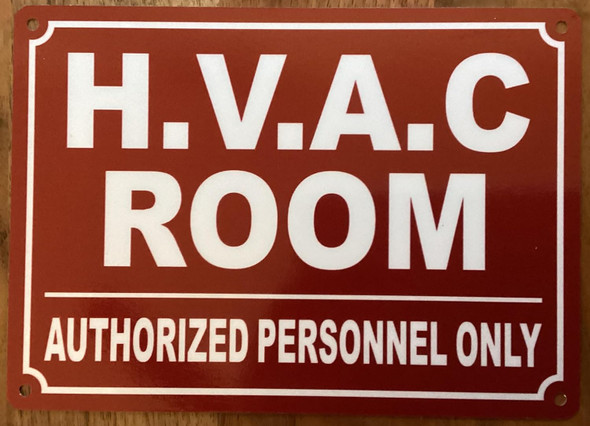 HVAC ROOM SIGN