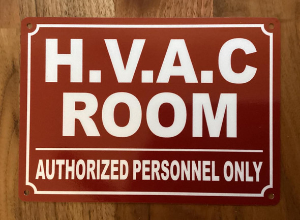 NYC HVAC ROOM SIGN