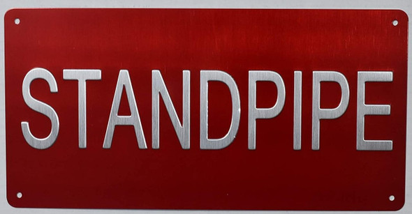 Standpipe -Tactile s   Sign
