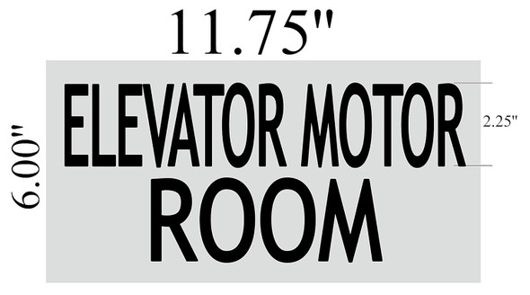 Elevator Motor Room Sign Elevator Motor Room Sign