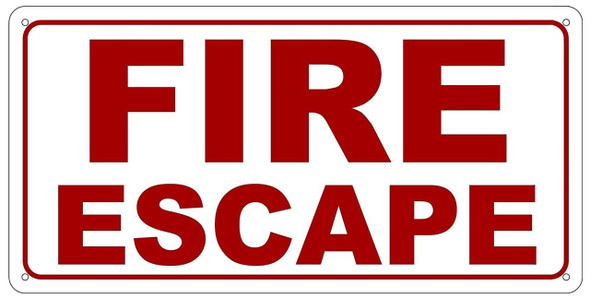 Fire Escape Sign Fire Escape Sign