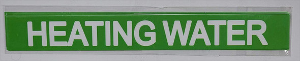 Pipe Marking- Heating Water  Sign Pipe Marking- Heating Water  Sign