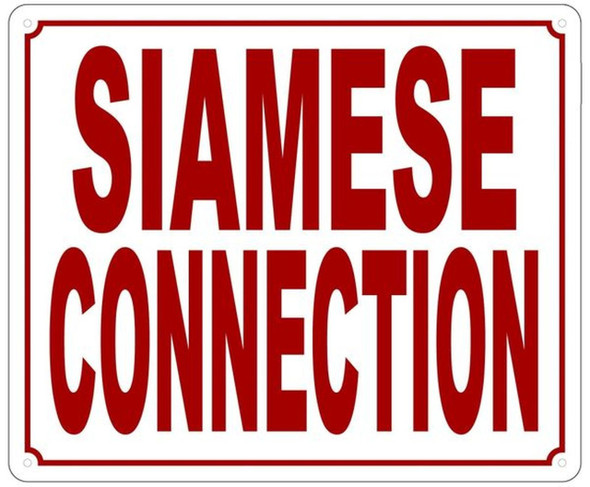 Siamese Connection Sign