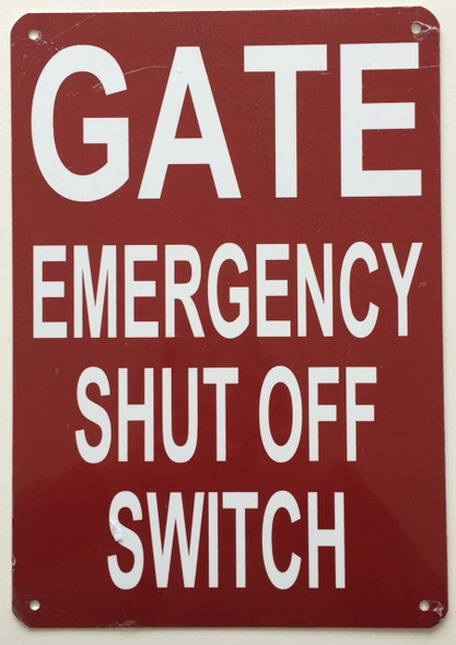 Gate Emergency Shut Off Switch Gate Emergency Shut Off Switch