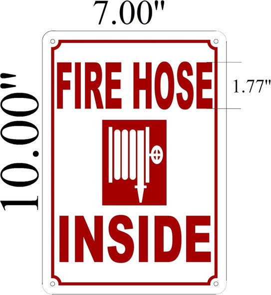 FIRE Hose Inside   Sign FIRE Hose Inside   Sign
