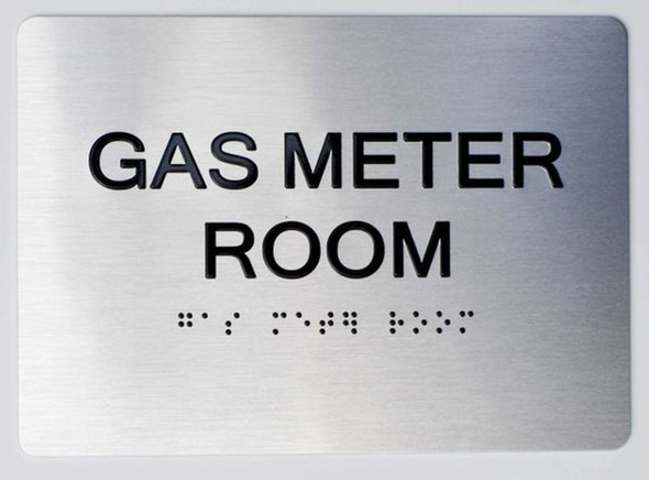 Gas Meter Room -Braille with Raised Tactile Graphics and Letters Gas Meter Room -Braille with Raised Tactile Graphics and Letters