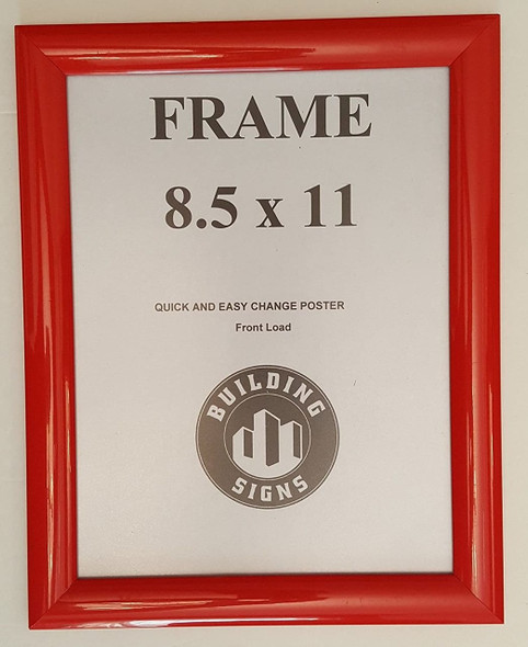 Red Snap Poster Frame/ Picture Frame / notice frame 8.5 x 11 Front Load Easy Open Snap frame  Sign Red Snap Poster Frame/ Picture Frame / notice frame 8.5 x 11 Front Load Easy Open Snap frame  Sign