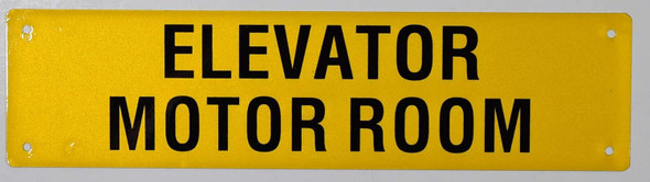 Elevator Motor Room Sign Elevator Motor Room Sign