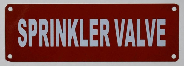 Sprinkler Valve Sign Sprinkler Valve Sign