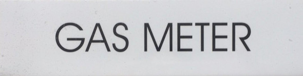 GAS METER  Sign GAS METER  Sign