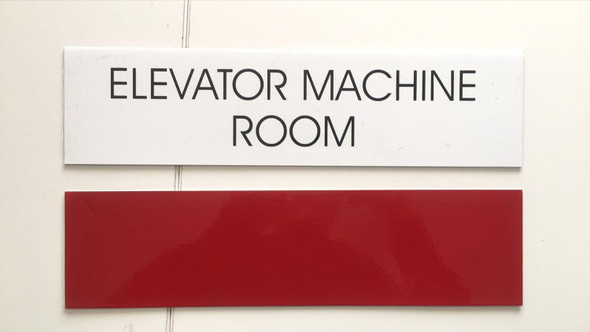 ELEVATOR MACHINE ROOM SIGN ELEVATOR MACHINE ROOM SIGN
